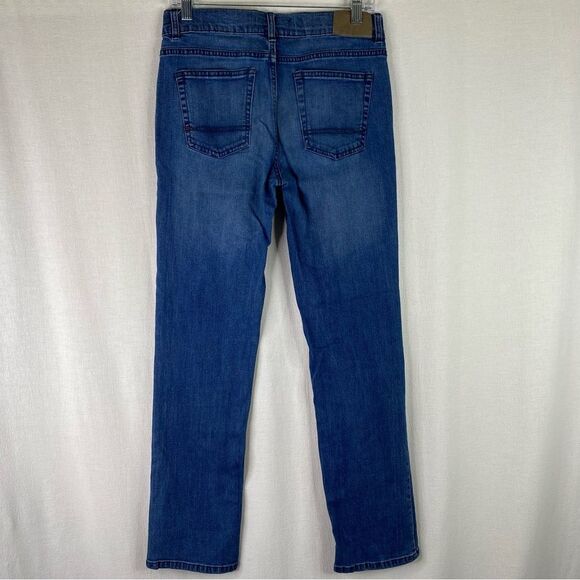 Tommy Hilfiger Blue Denim Straight Leg Adjustable Waist 5 Pocket Jeans 18x30 - Picture 6 of 10
